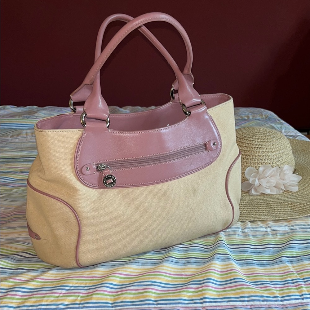 Cole Haan Pink and Cream Women's Top Handle Satchel‎
